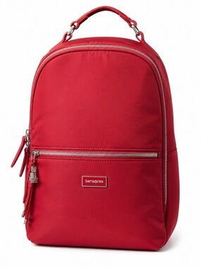 Samsonite Mobile Solution‎ Essential Backpack Red Nylon Laptop Bag Travel Office
